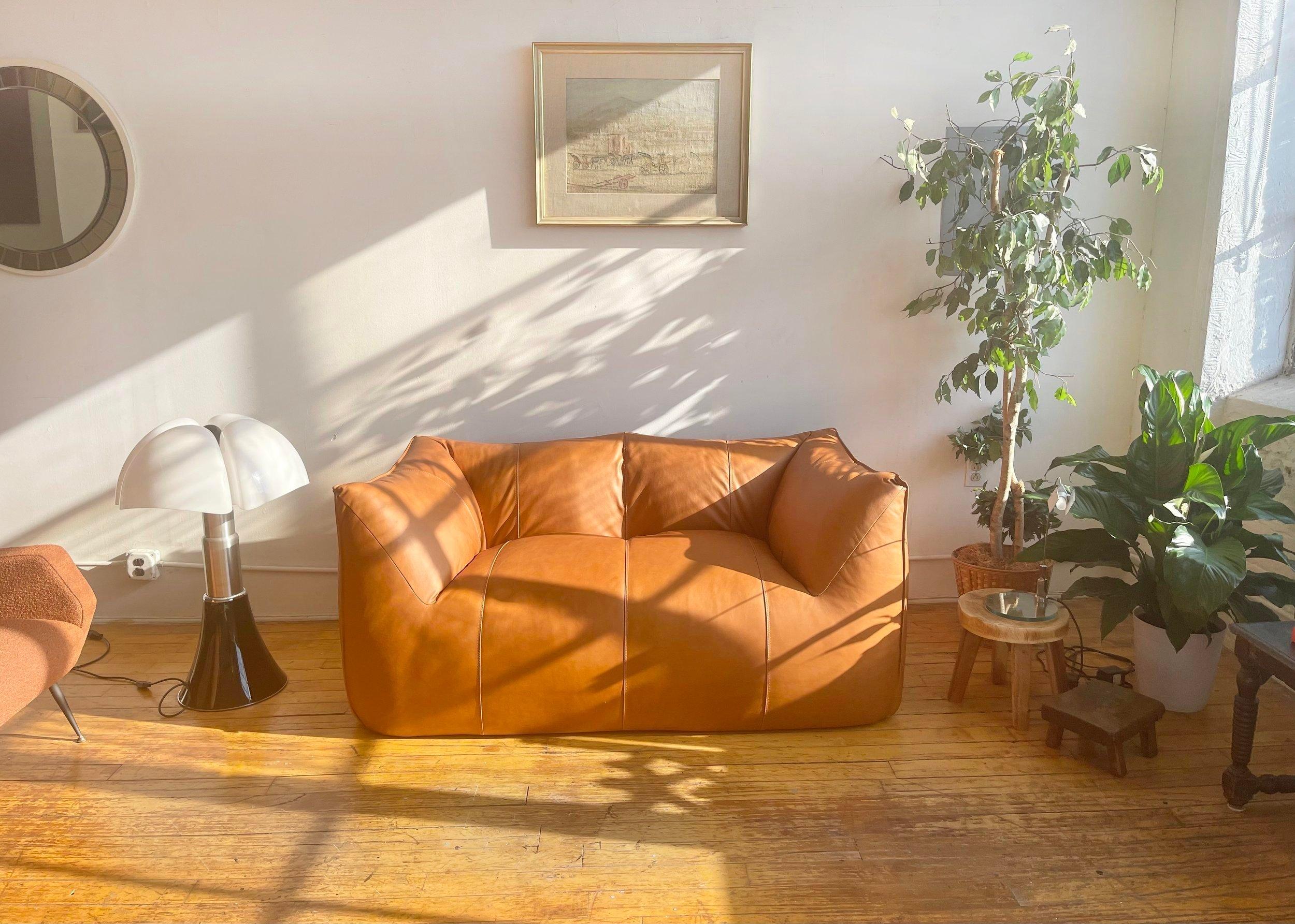 Le Bambole Leather Sofa Designed by Mario Bellini for B&B Italia  For Sale 4