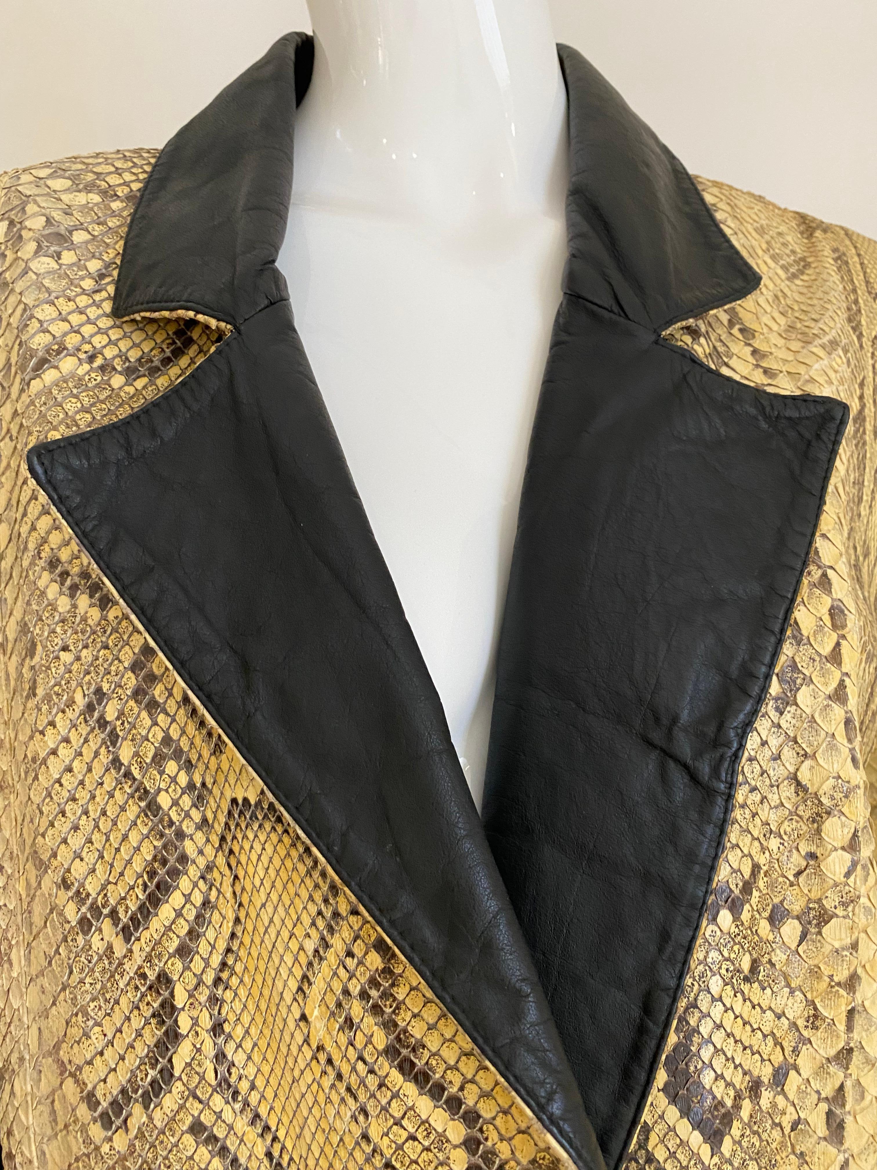 1980s Leather Coat For Sale 1