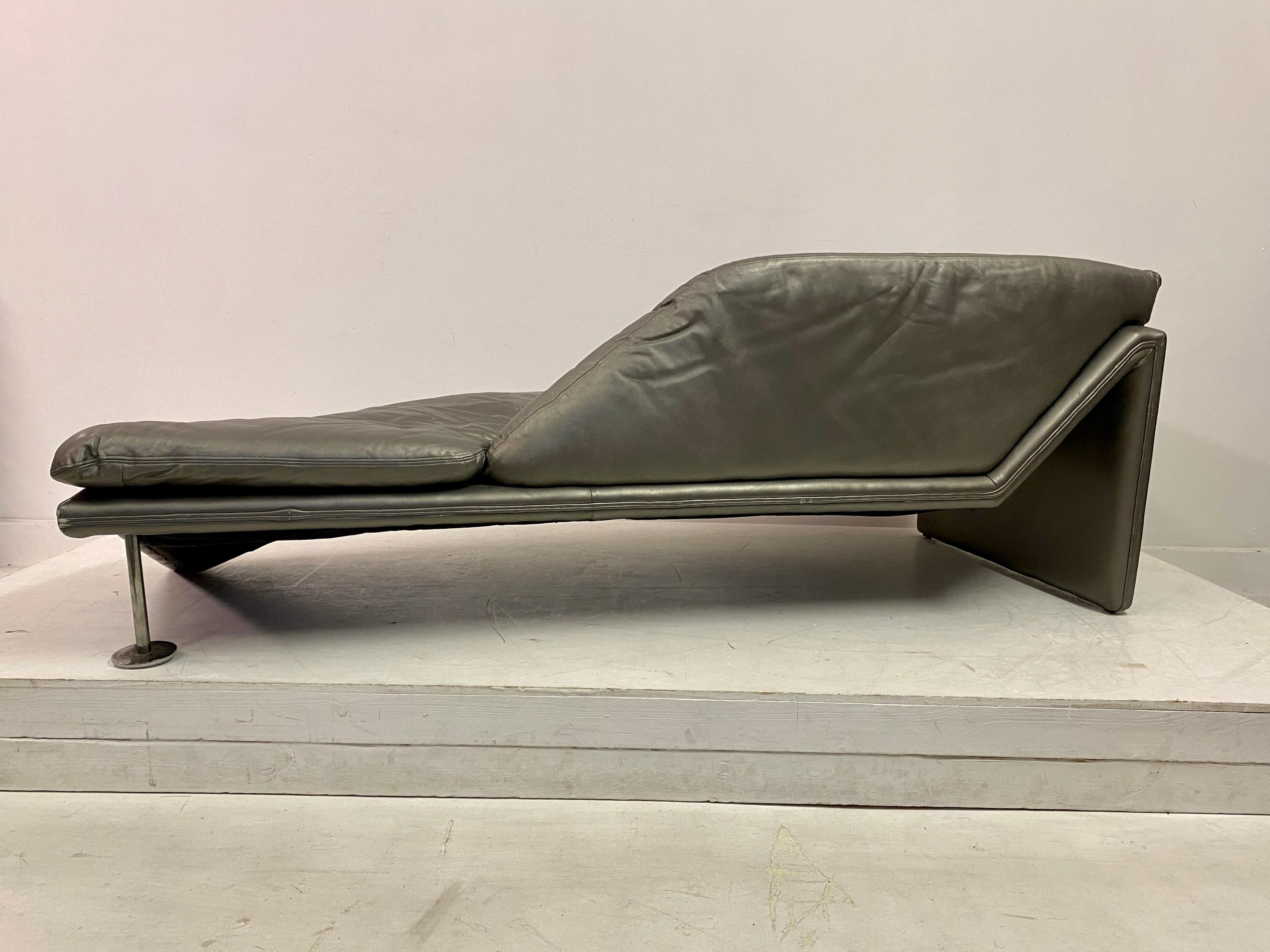 1980s Leather Daybed by Jochen Flacke for Etienne Aigner  8