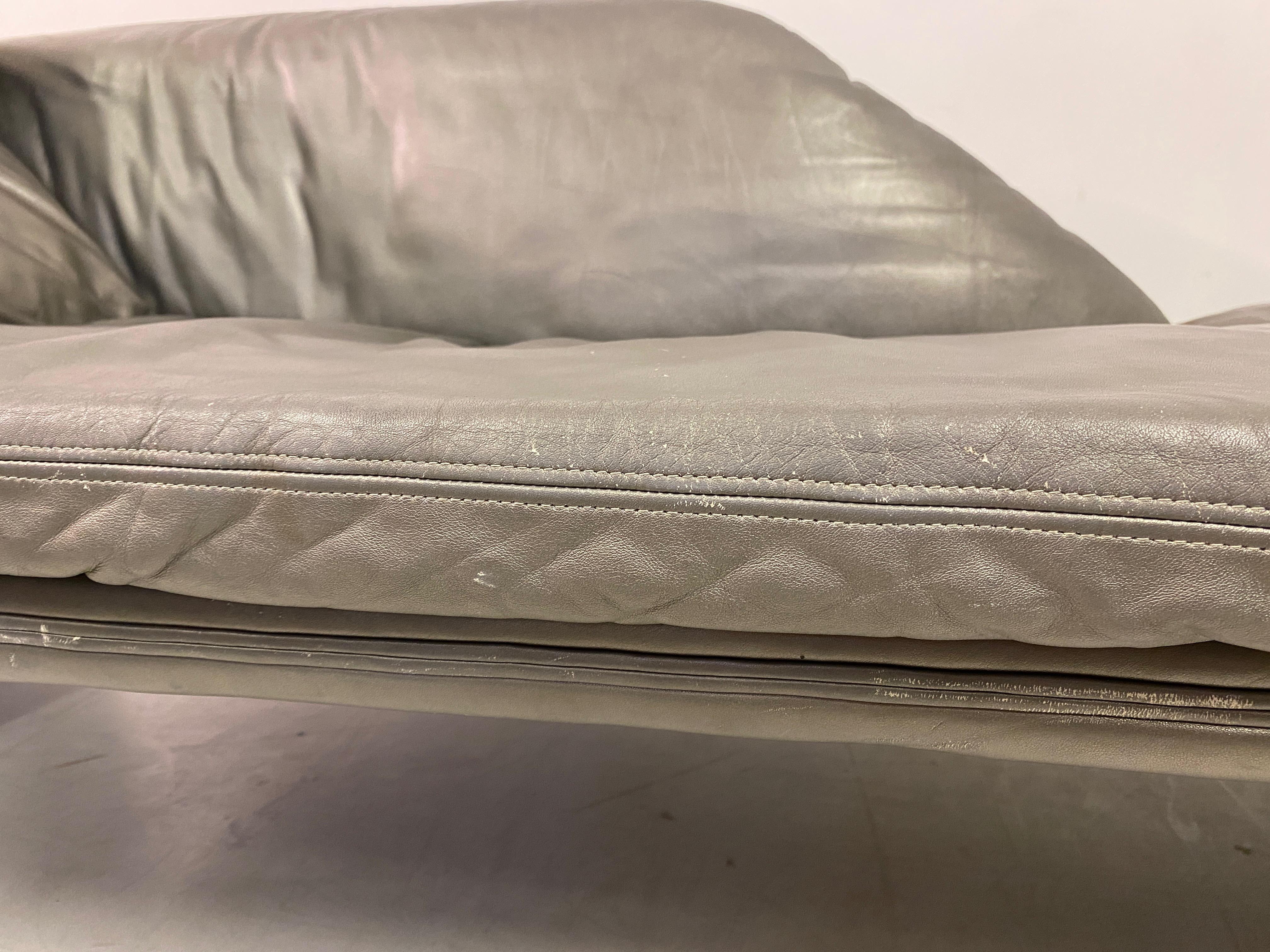 1980s Leather Daybed by Jochen Flacke for Etienne Aigner  2
