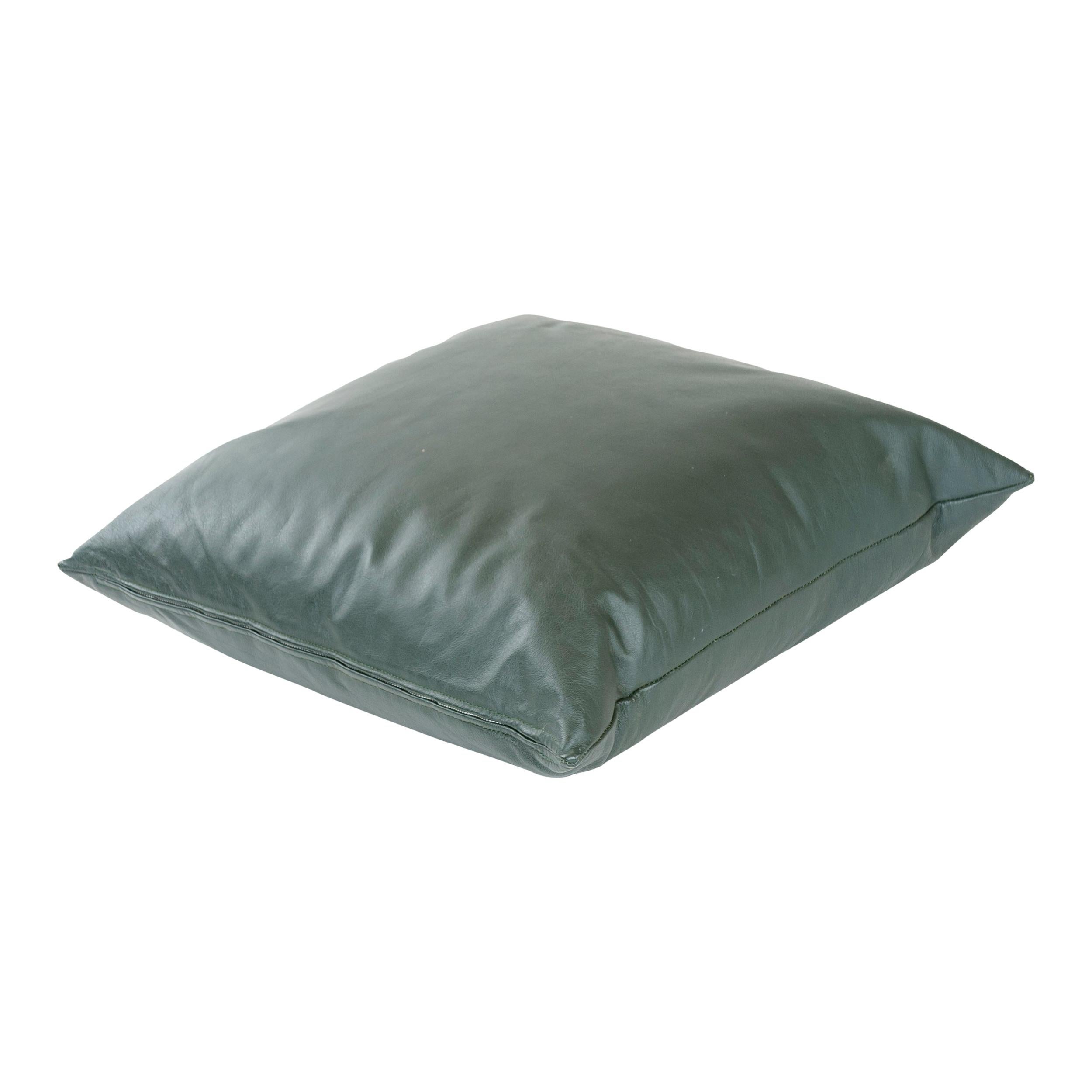 1980s Leather Pillow by Joe D'Urso for Knoll For Sale