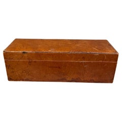 1980s Leather Sectioned Box Piel Canela Juarez Mexico City