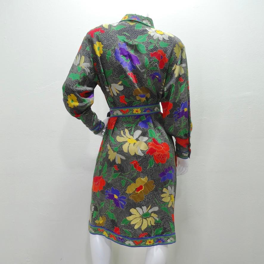 1980s Leonard Belted Tunic Dress For Sale 2