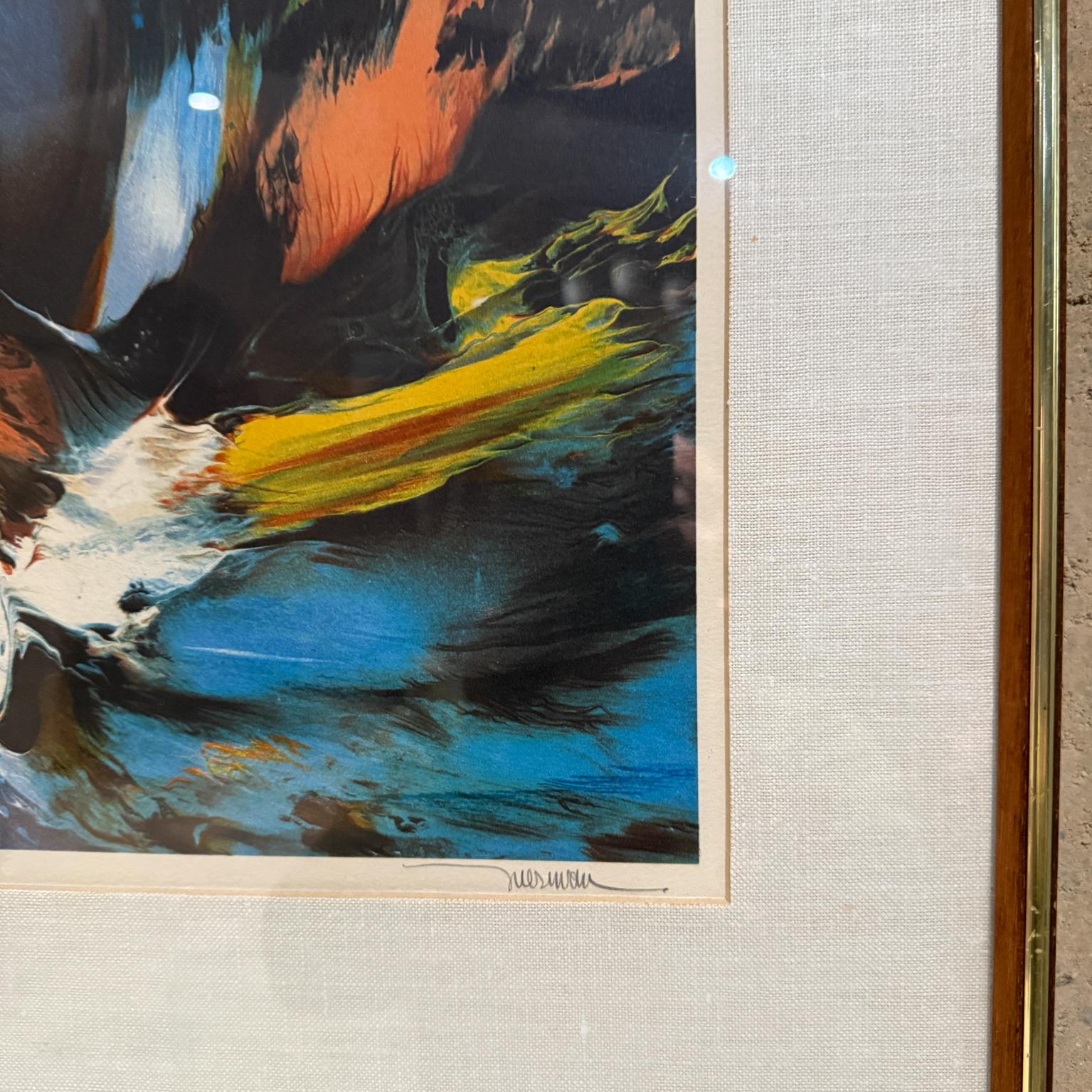 Años 80 Leonardo Nierman Arte Cósmico Litografía 184/250 México en Bueno estado para la venta en Chula Vista, CA