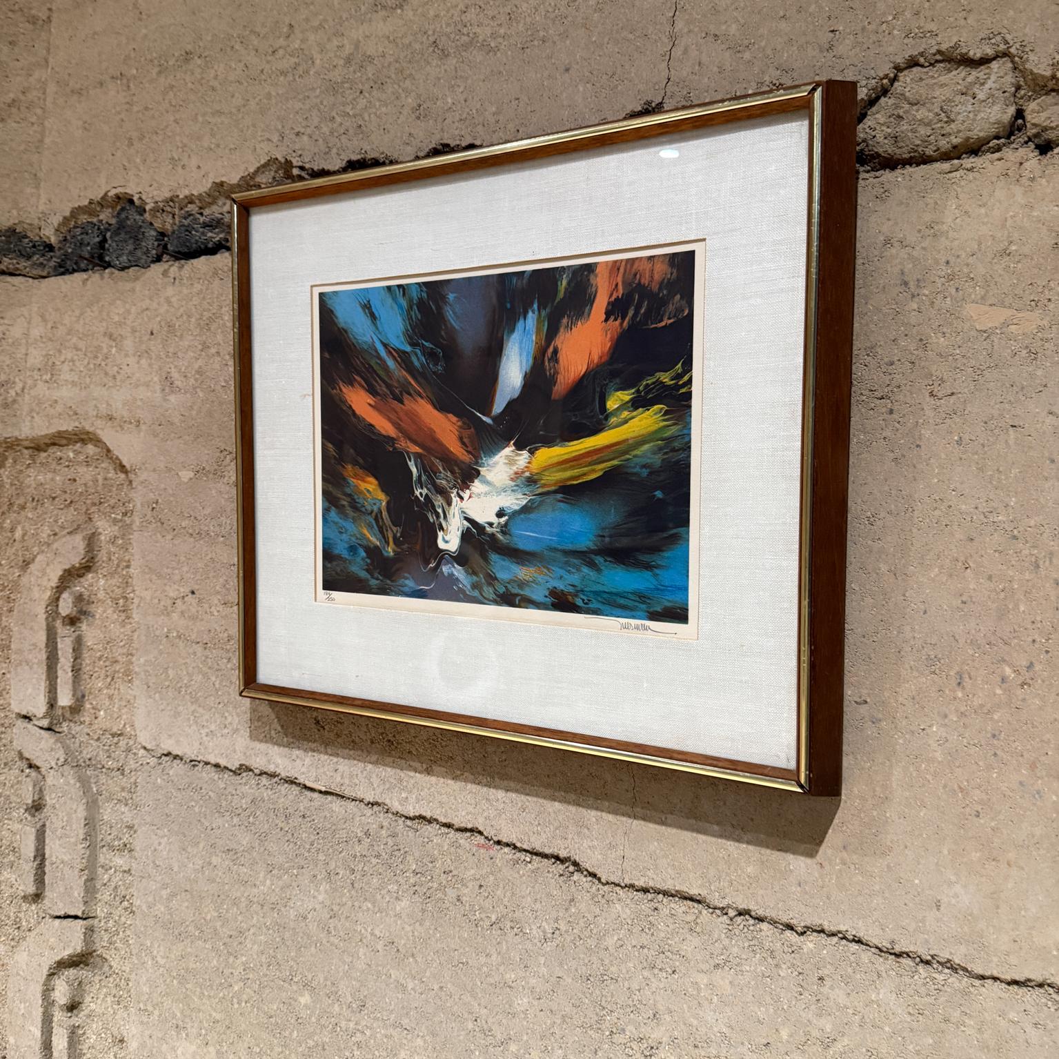 Años 80 Leonardo Nierman Arte Cósmico Litografía 184/250 México Moderno en venta