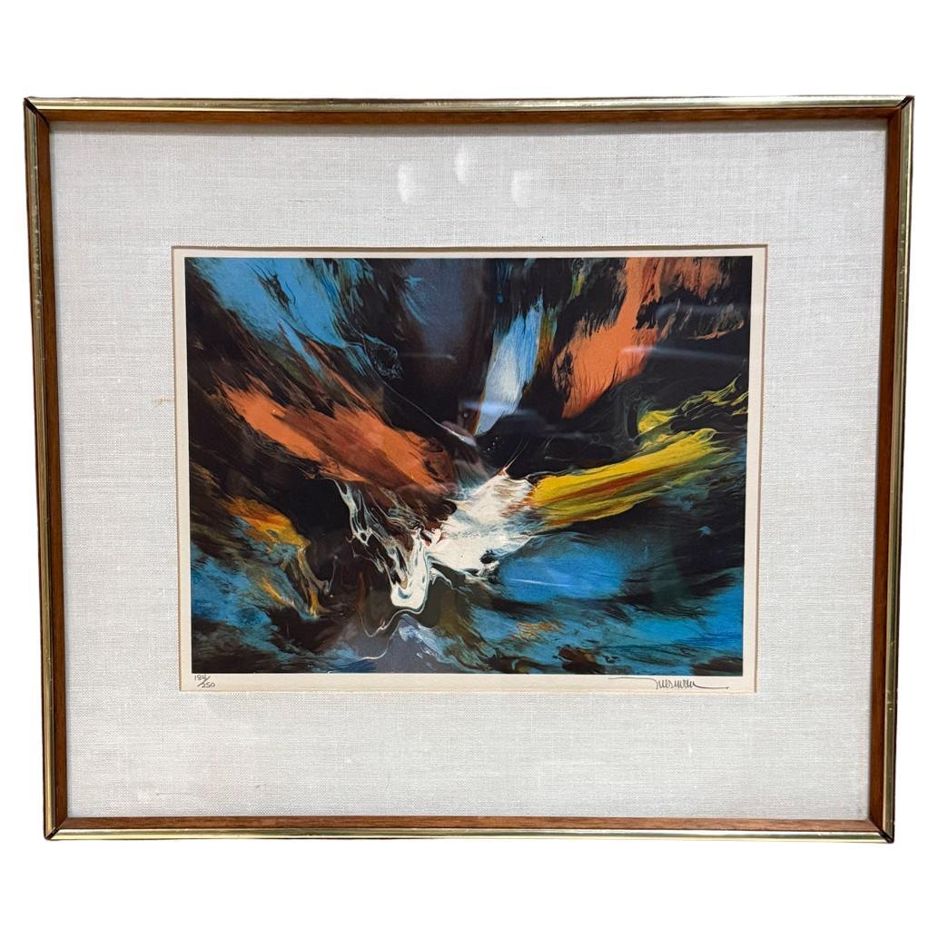 Años 80 Leonardo Nierman Arte Cósmico Litografía 184/250 México en venta
