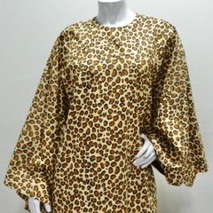 1980s Leopard Kaftan Dress