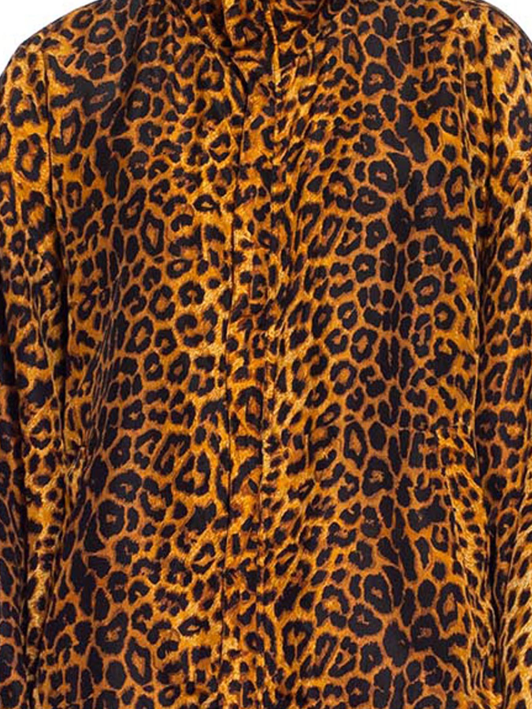 1980S Leopard Print Silk Jacket With Pockets 6
