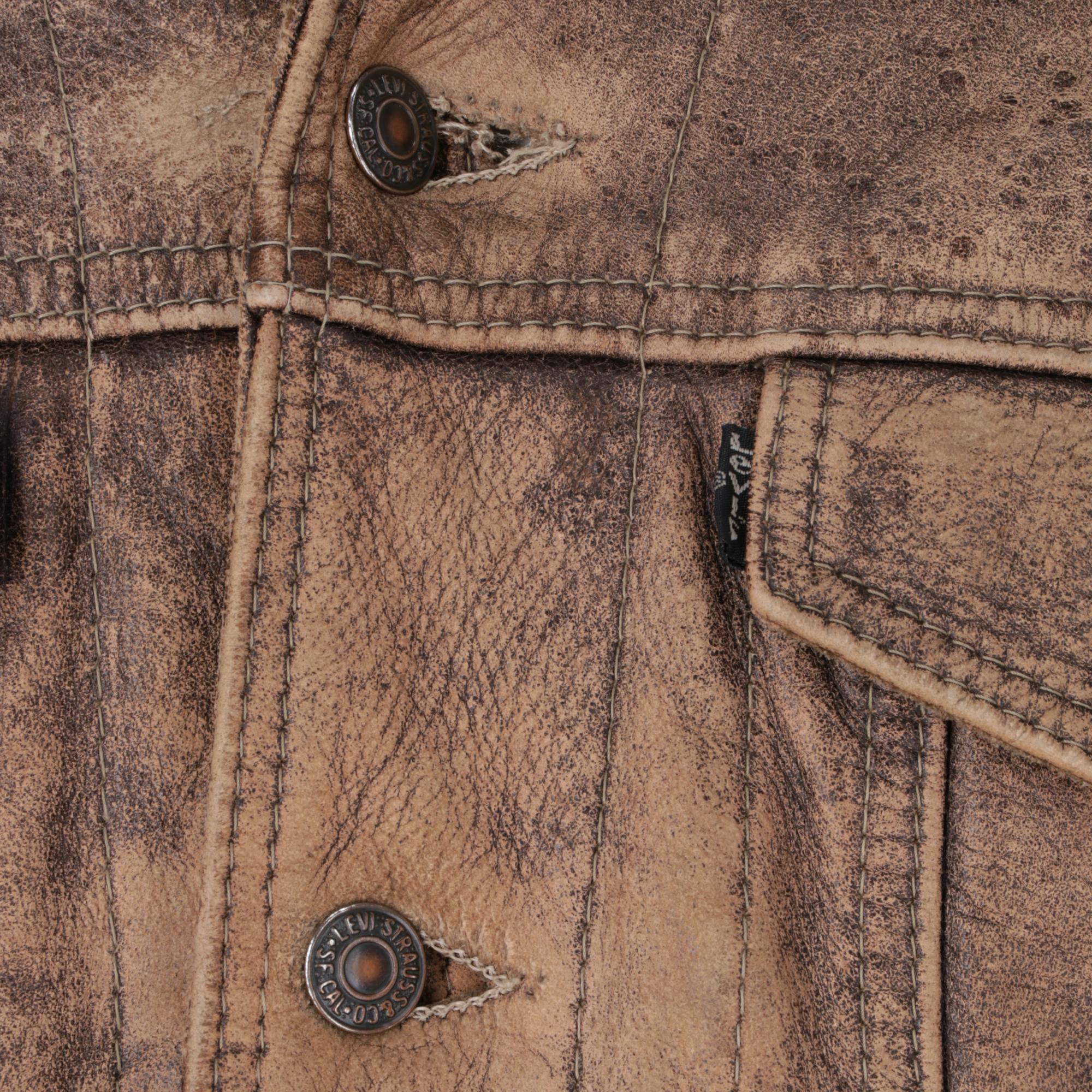 1980s Levi's Brown Leather Jacket 2