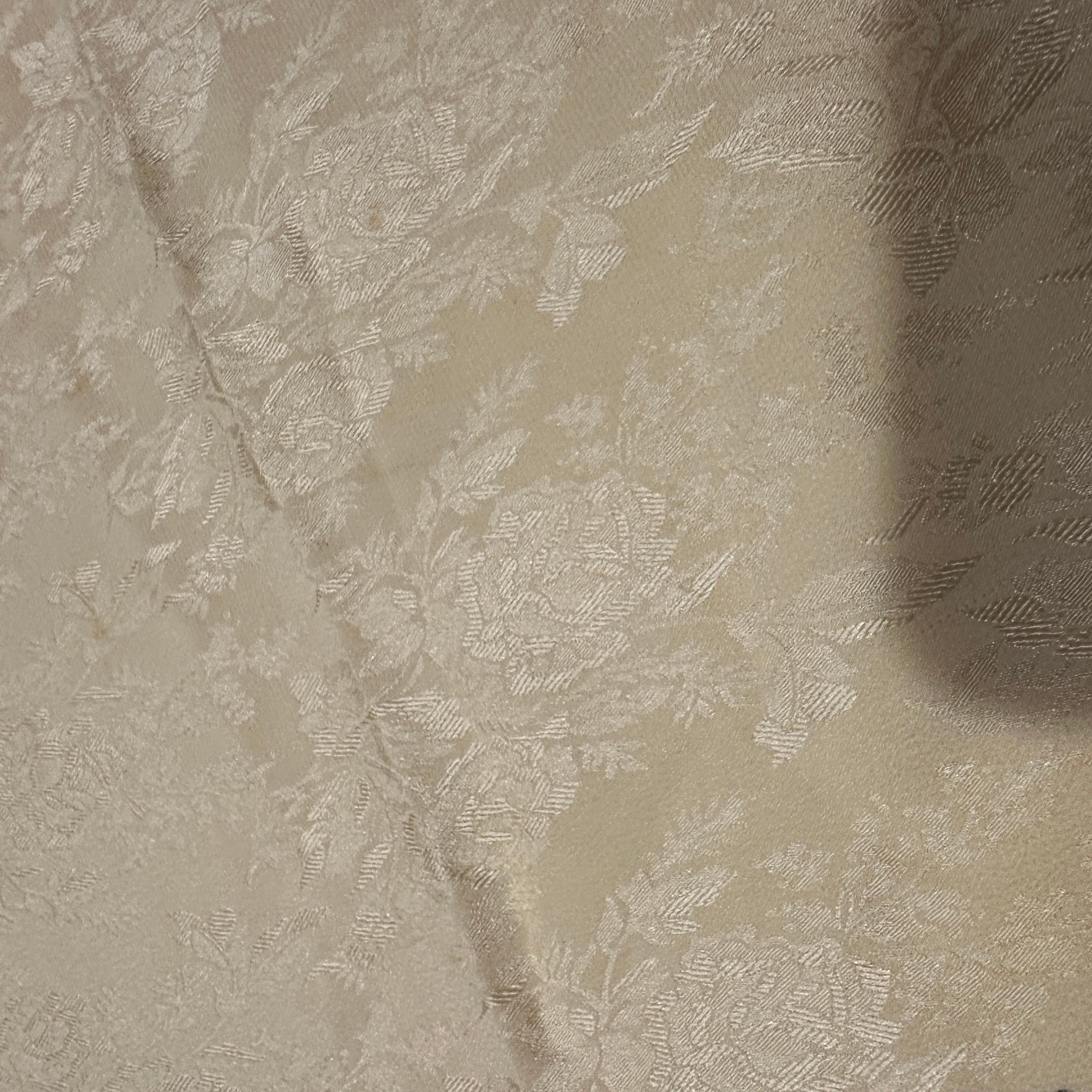 Pañuelo de seda con flor y logotipo marrón claro y negro de los años 80 de Christian Dior en Excelente estado para la venta en Aci Castello, IT