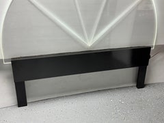 1980s Lighted Lucite Acrylic Bed Glowing Headboard