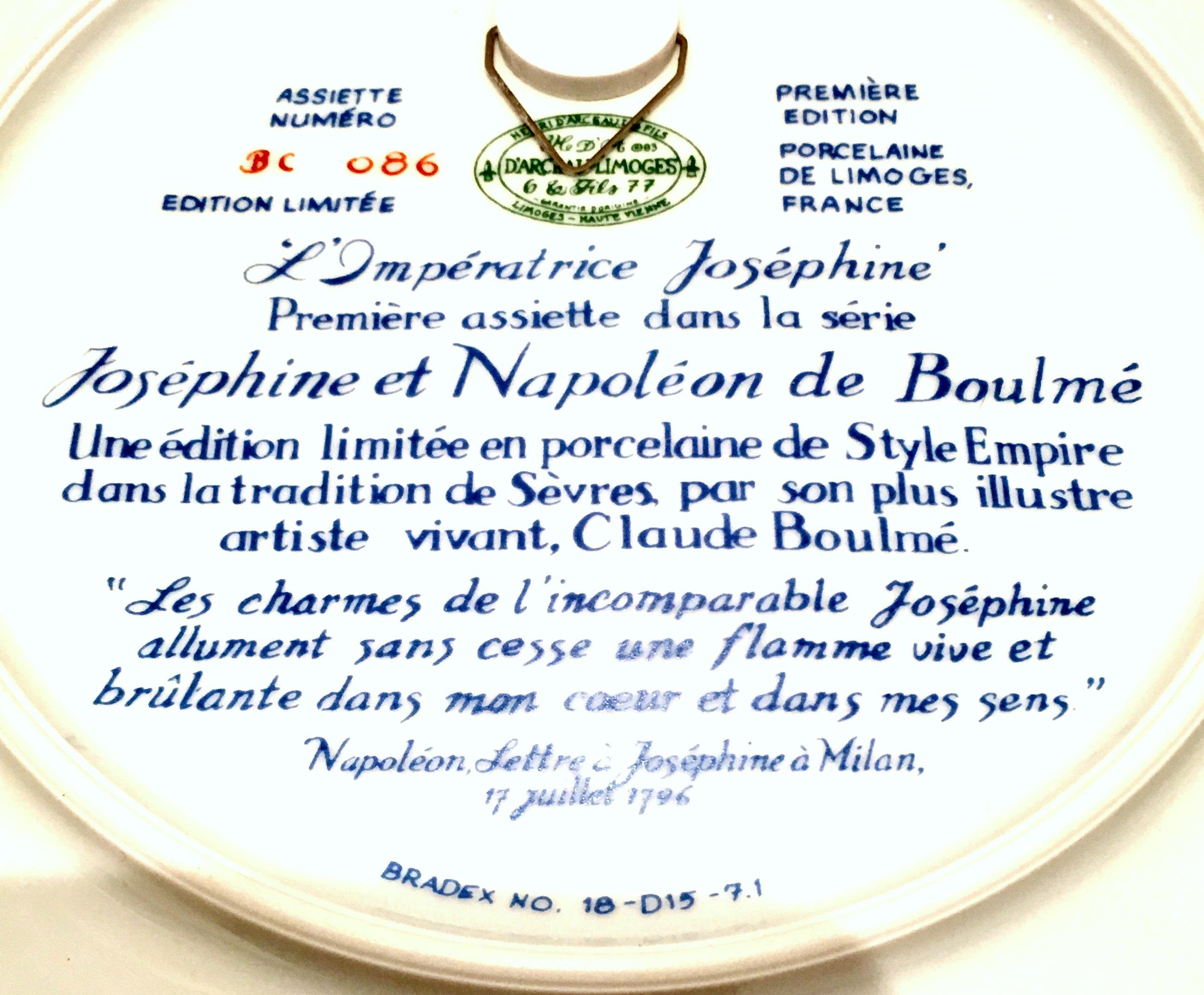 1980'S Limoge France Napoleon & Josephine Collector Plates S/4 For Sale 3