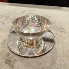 1980s Lino Sabattini Minimalist Set of Twelve Ice Cream Cup and Plates