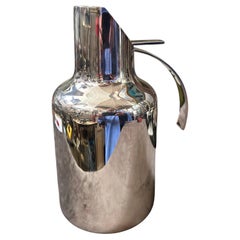 Vintage 1980s Lino Sabattini Minimalist Silver Plated Thermos Carafe