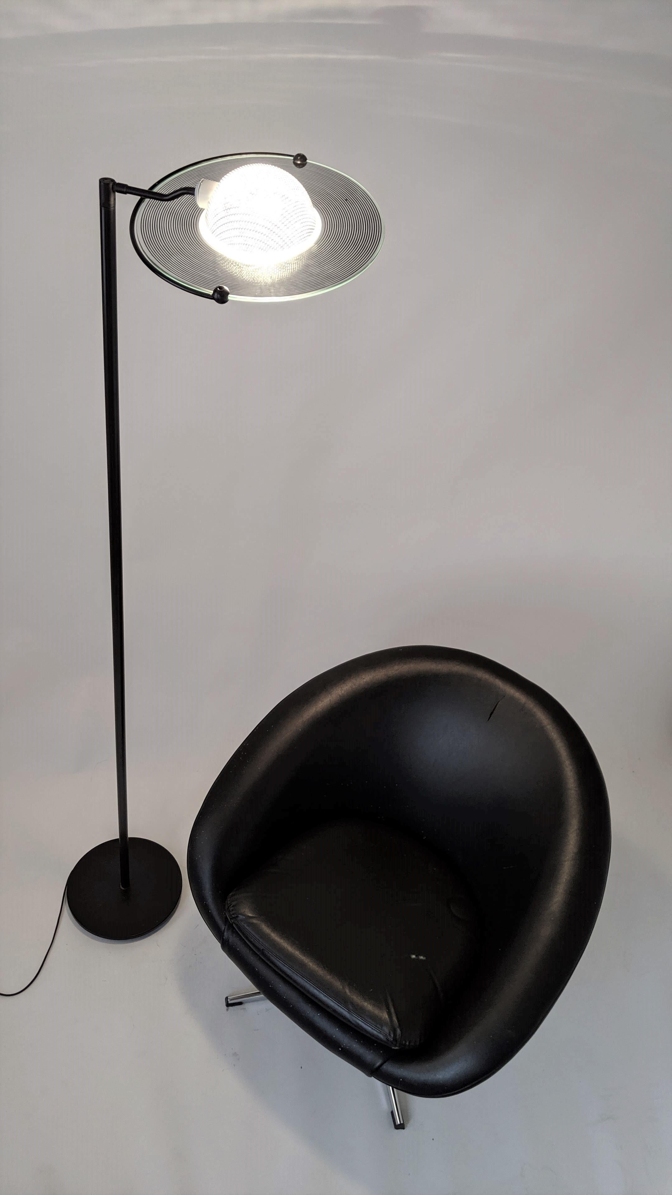 1980er Jahre Lino Tagliapietra Stil Große Halogen-Stehlampe, Italien (Moderne) im Angebot