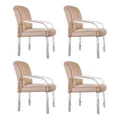1980 Lion in Frost para Hill Manufacturing Sillas de comedor de lucita - Set de 4