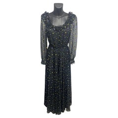 1980's Louis Feraud Long Evening Dress