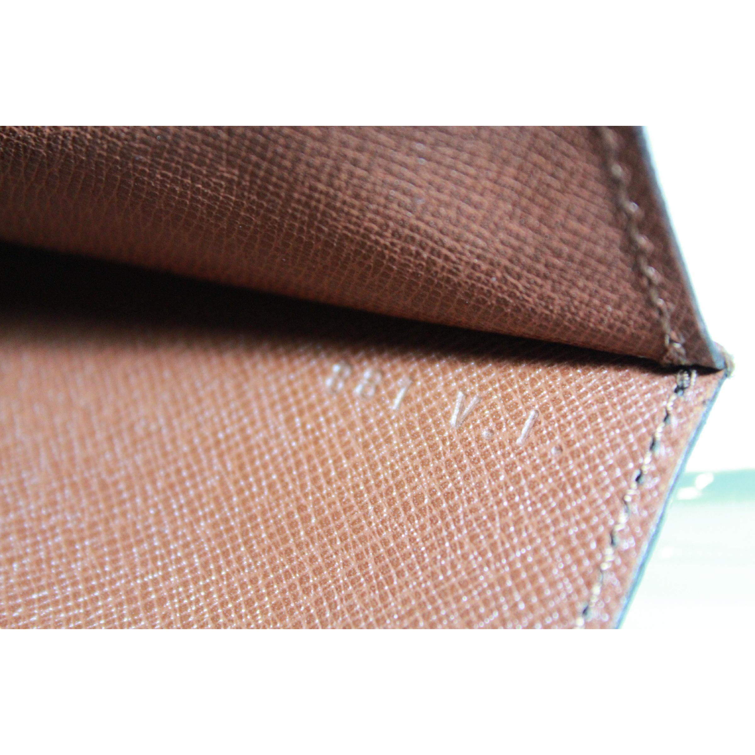 1980s Louis Vuitton Brown Leather Monogram Bag Briefcase 1