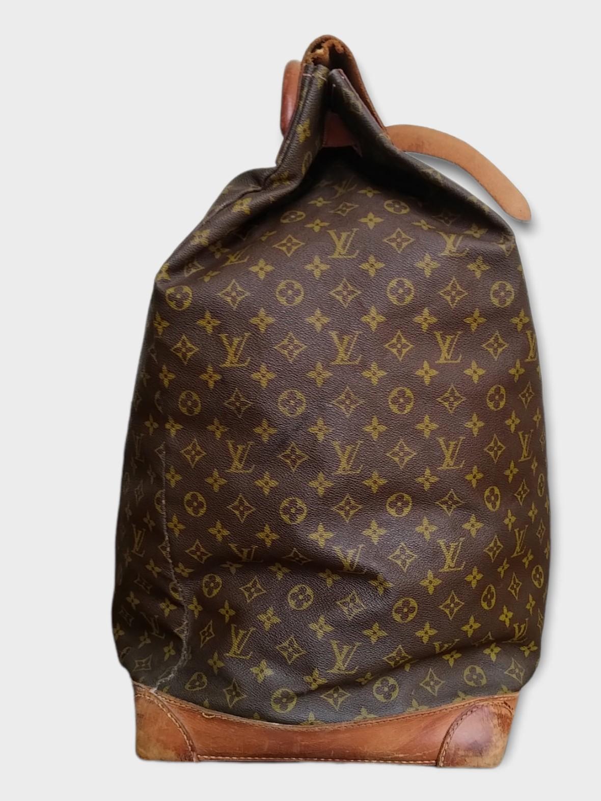 1980s Louis Vuitton Extra Large Monogram Steamer Travel bag For Sale 1