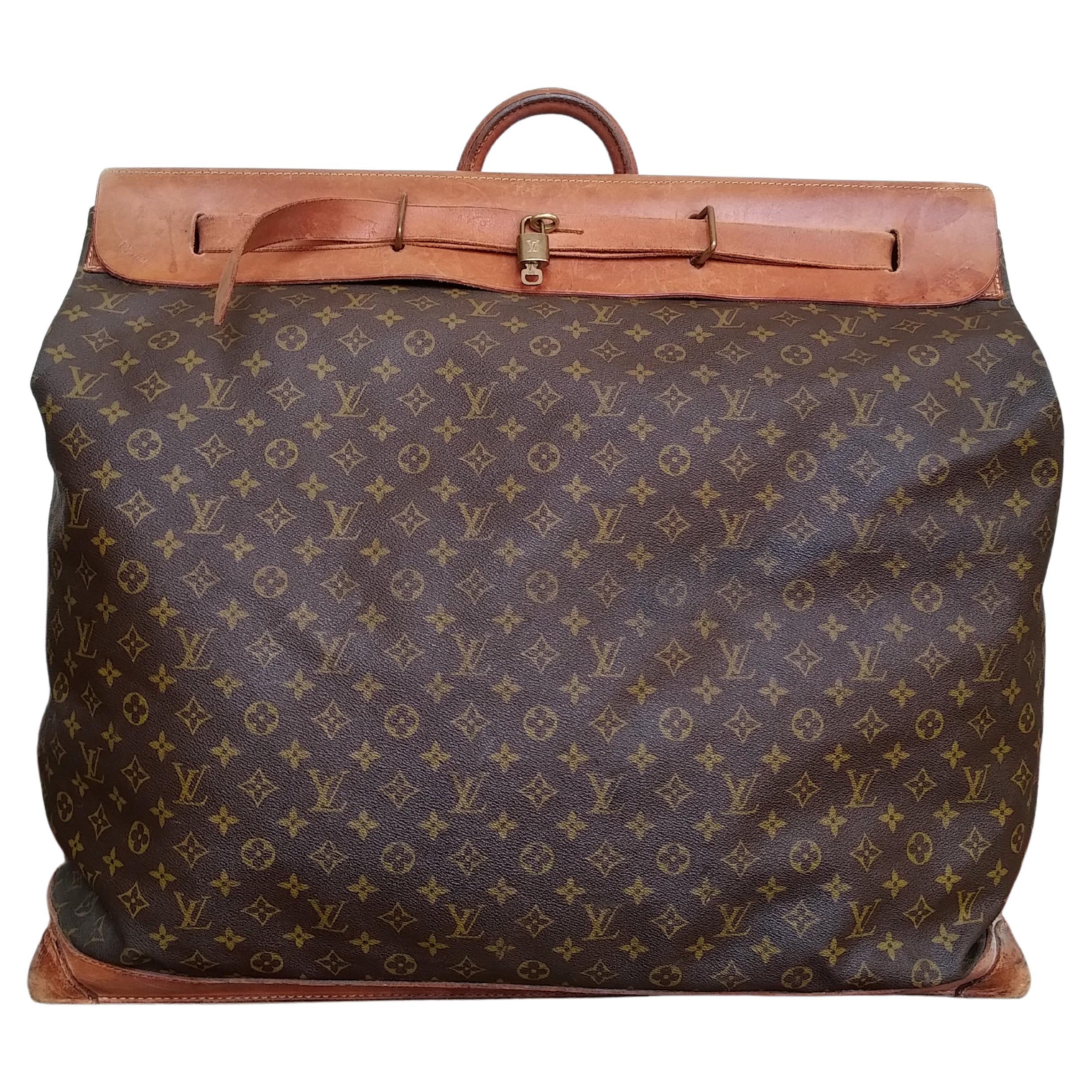 1980s Louis Vuitton Extra Large Monogram Steamer Travel bag For Sale