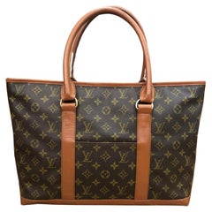 1980s LOUIS VUITTON Monogram Canvas Sac Weekend PM Tote 