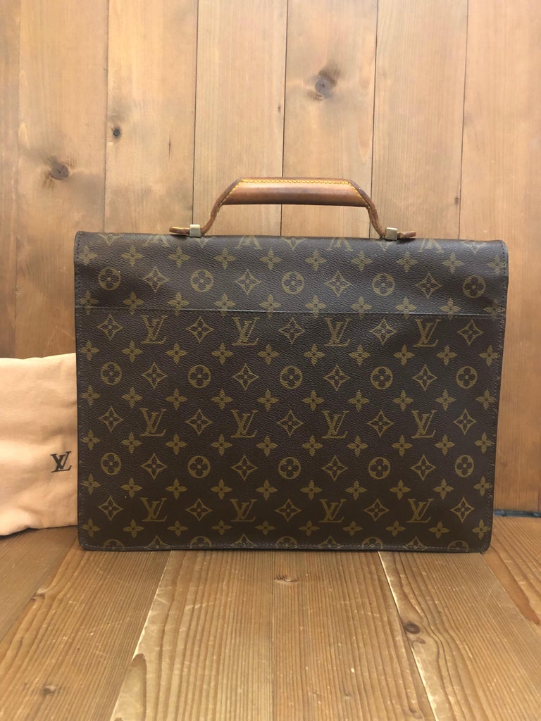 Monogrammed Canvas Briefcase from Louis Vuitton, 1980s for sale at Pamono