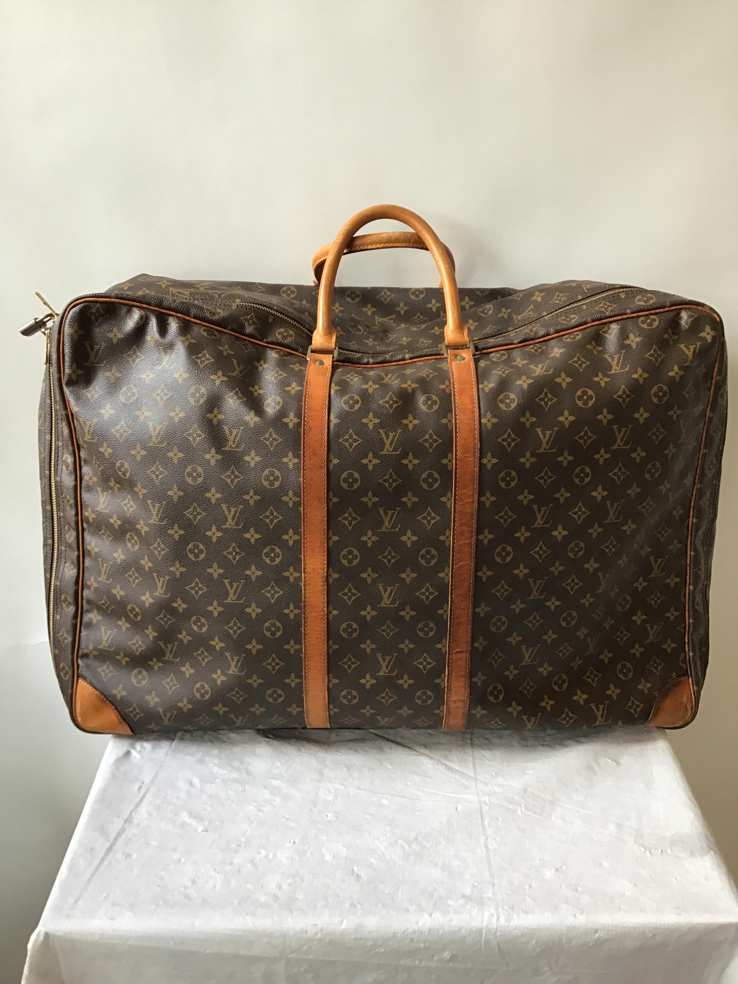 1980s Louis Vuitton soft suitcase.