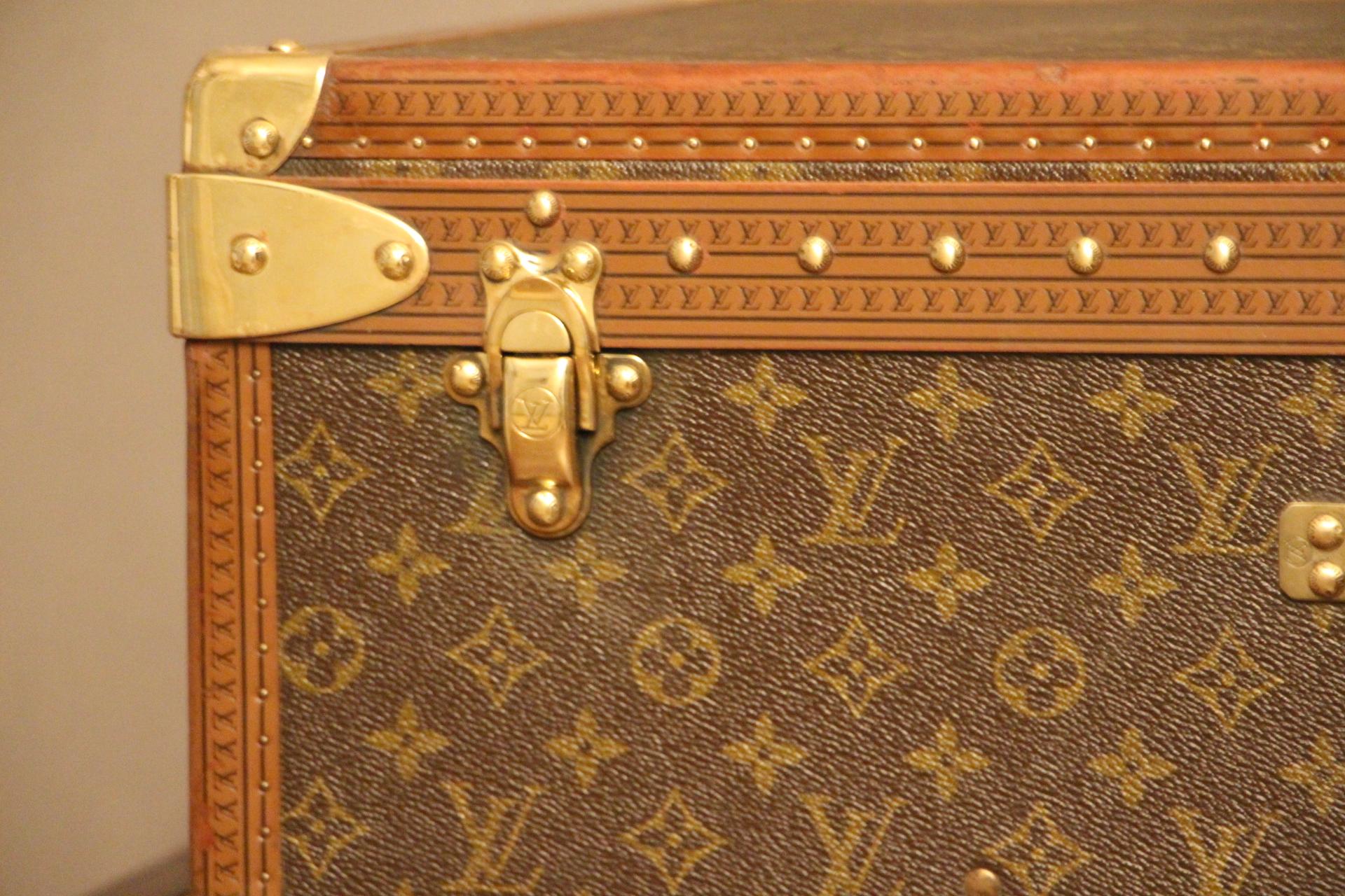 Brass 1980s Louis Vuitton Suitcase, Alzer 70 Louis Vuitton Suitcase