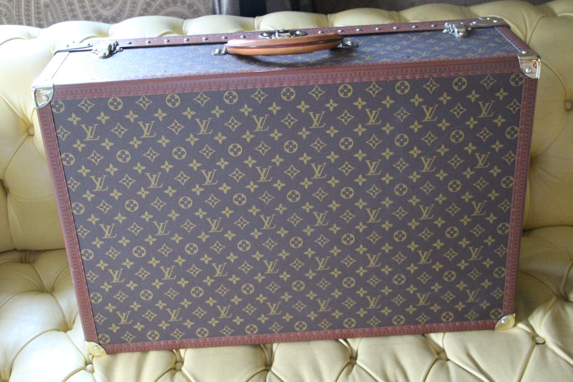 Brass 1980s Louis Vuitton Suitcase, Alzer 70 Louis Vuitton Suitcase
