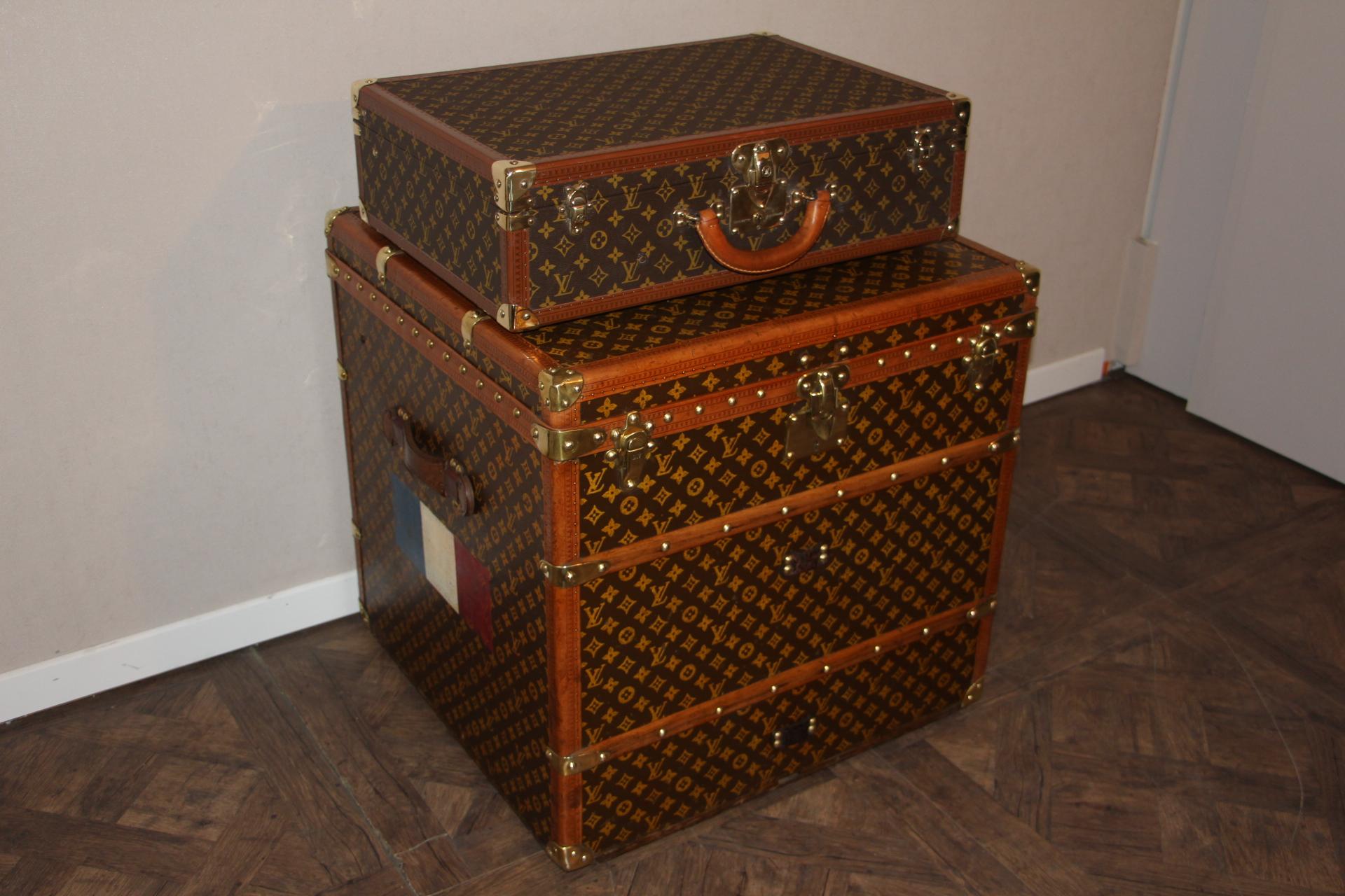 1980s Louis Vuitton Suitcase in Monogram Canvas 11