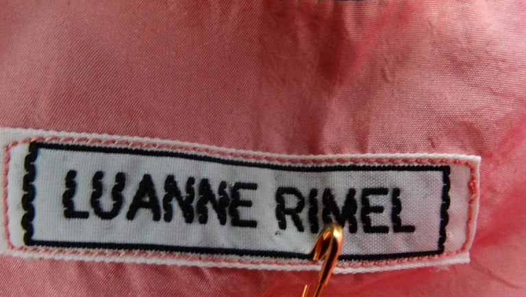  Luanne Rimel 1980s Geometric Print Silk Jacket For Sale 4