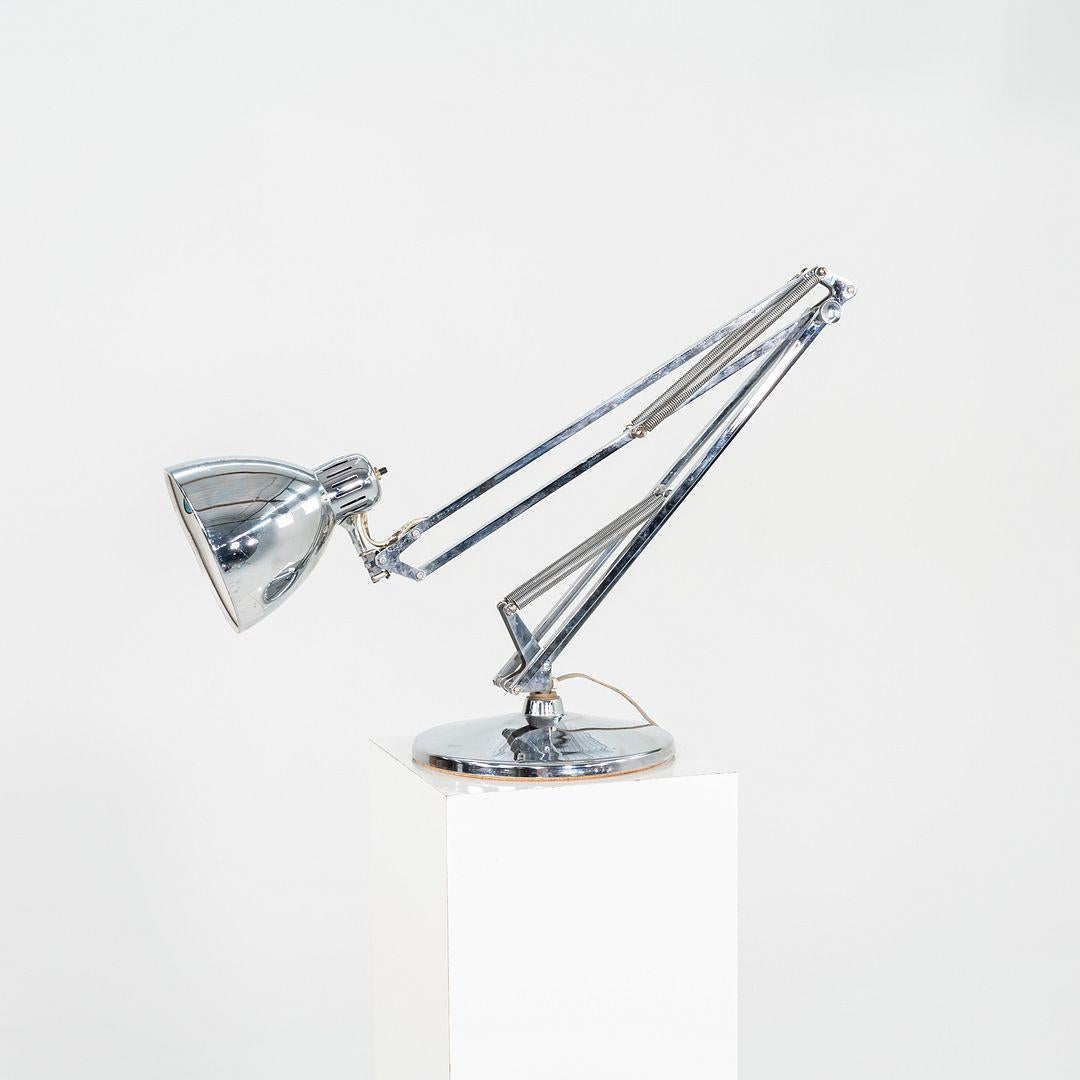 1980s Luxo Norwegian Chrome Table Lamp by Jac Jacobsen For Sale 6