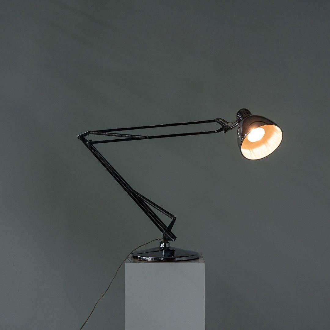 1980s Luxo Norwegian Chrome Table Lamp by Jac Jacobsen For Sale 7