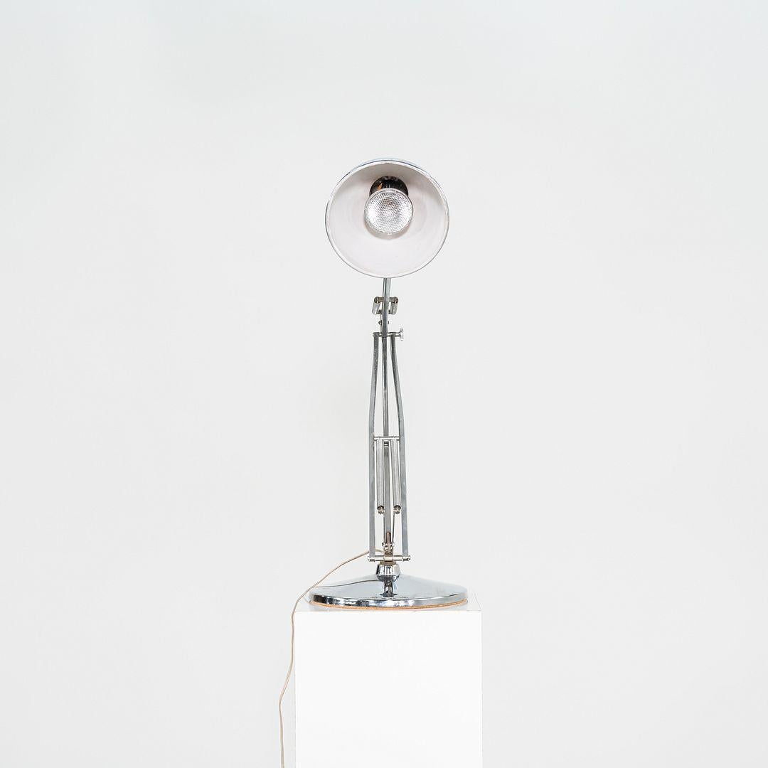 Modern 1980s Luxo Norwegian Chrome Table Lamp by Jac Jacobsen For Sale