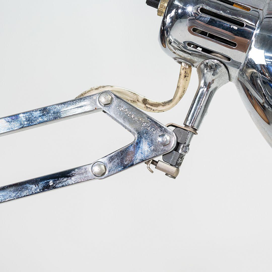1980s Luxo Norwegian Chrome Table Lamp by Jac Jacobsen For Sale 2