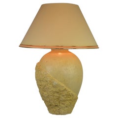 1980s Mactan Stone Table Lamp