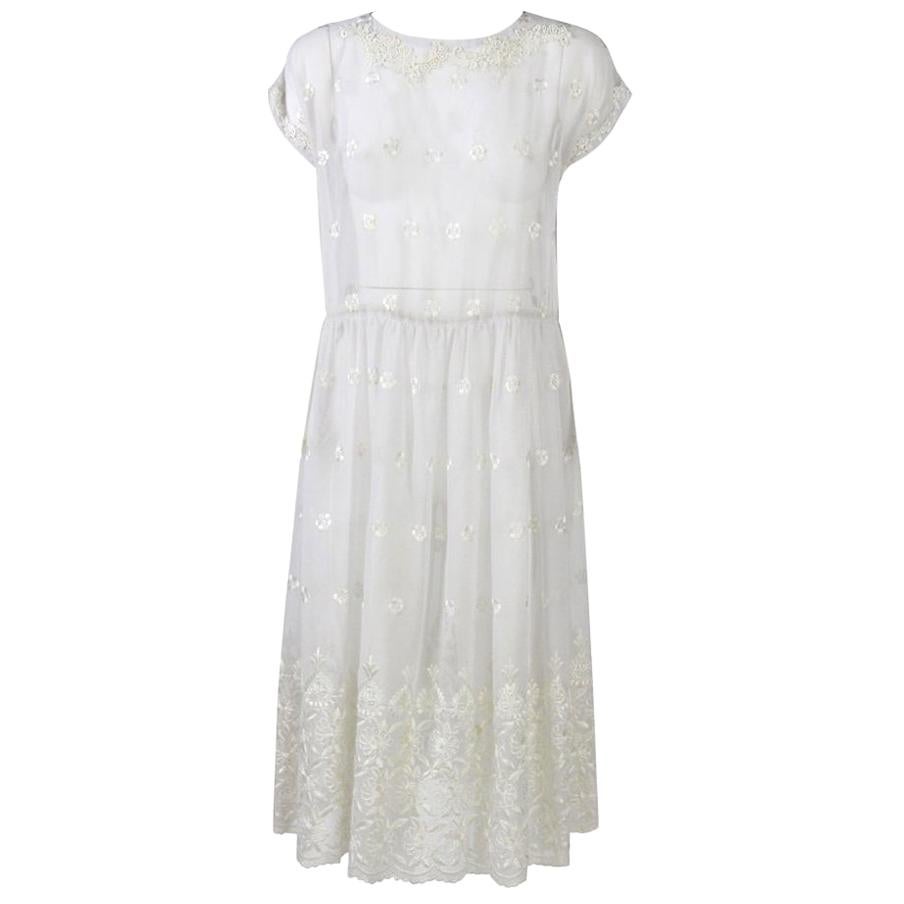 1980er Jahre Maßgeschneidertes Hochzeitskleid, Made in Italy im Angebot