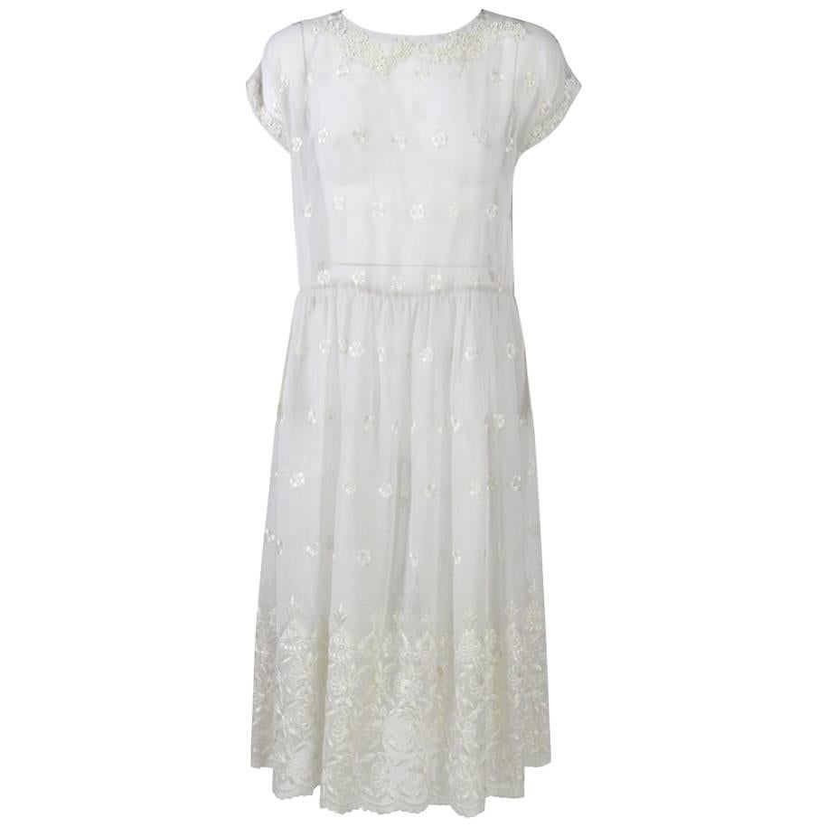 1980s Made in Italy Tailored Wedding Dress at 1stDibs