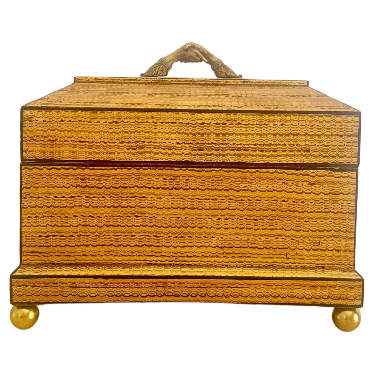 1980s Maitland Smith Humidor with Cedar and Humidity Control For Sale