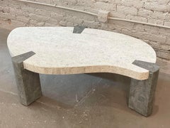 1980s, Maitland Smith Tessellated Coffee Table Two Toned