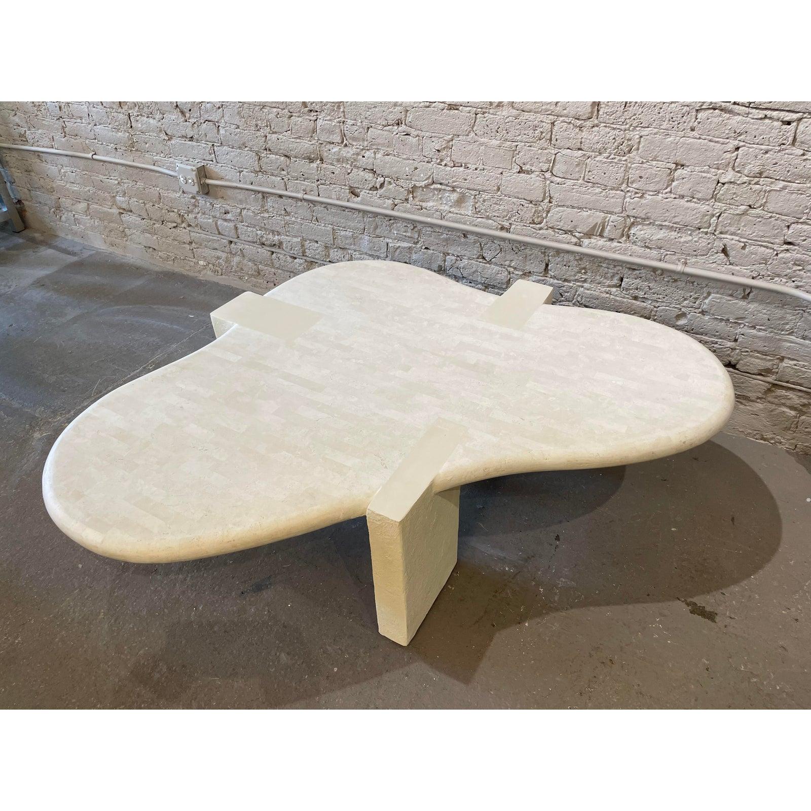1980s Maitland Smith Tessellated Stone Biomorphic Coffee Table 4