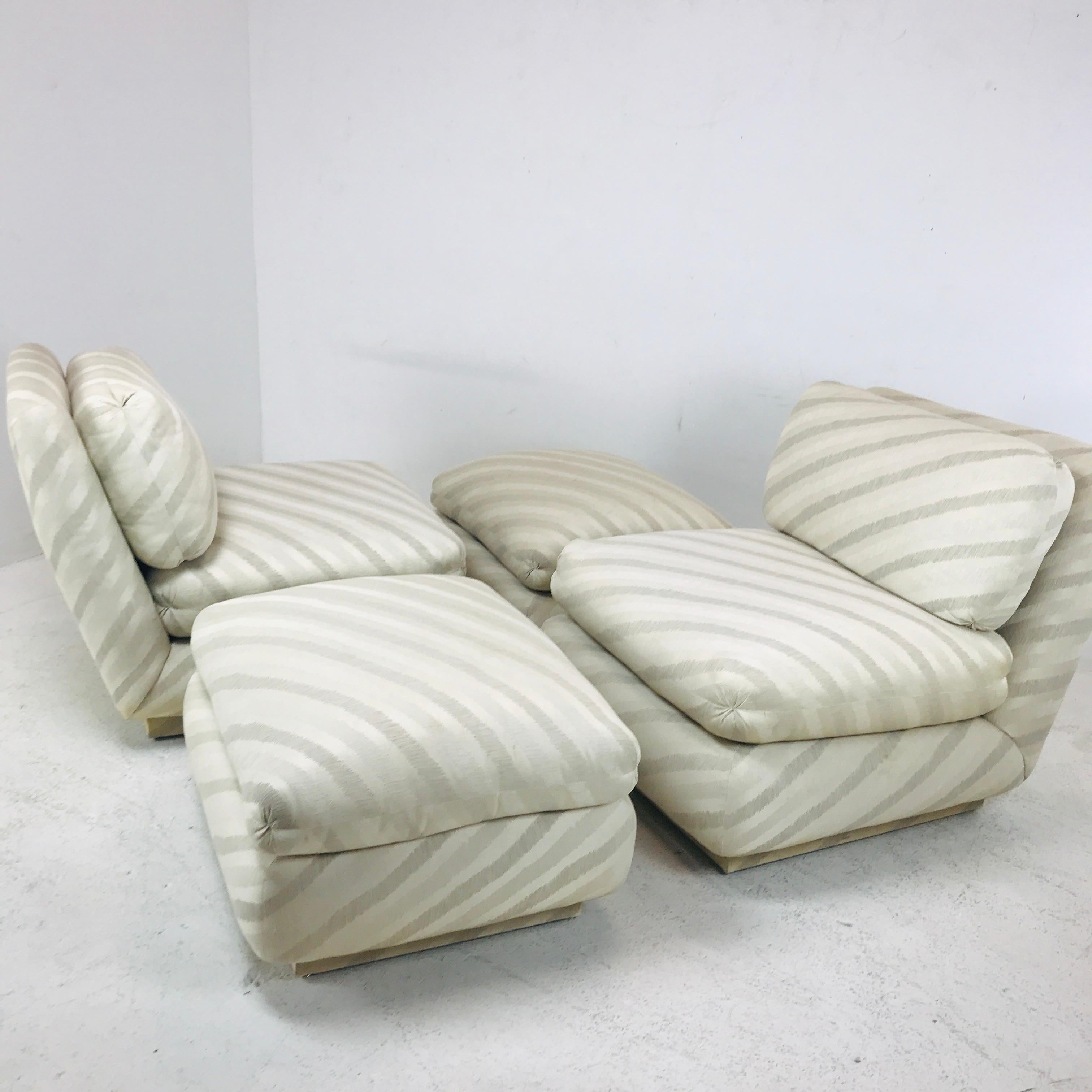 1980s Marge Carson Slipper Sofa 1