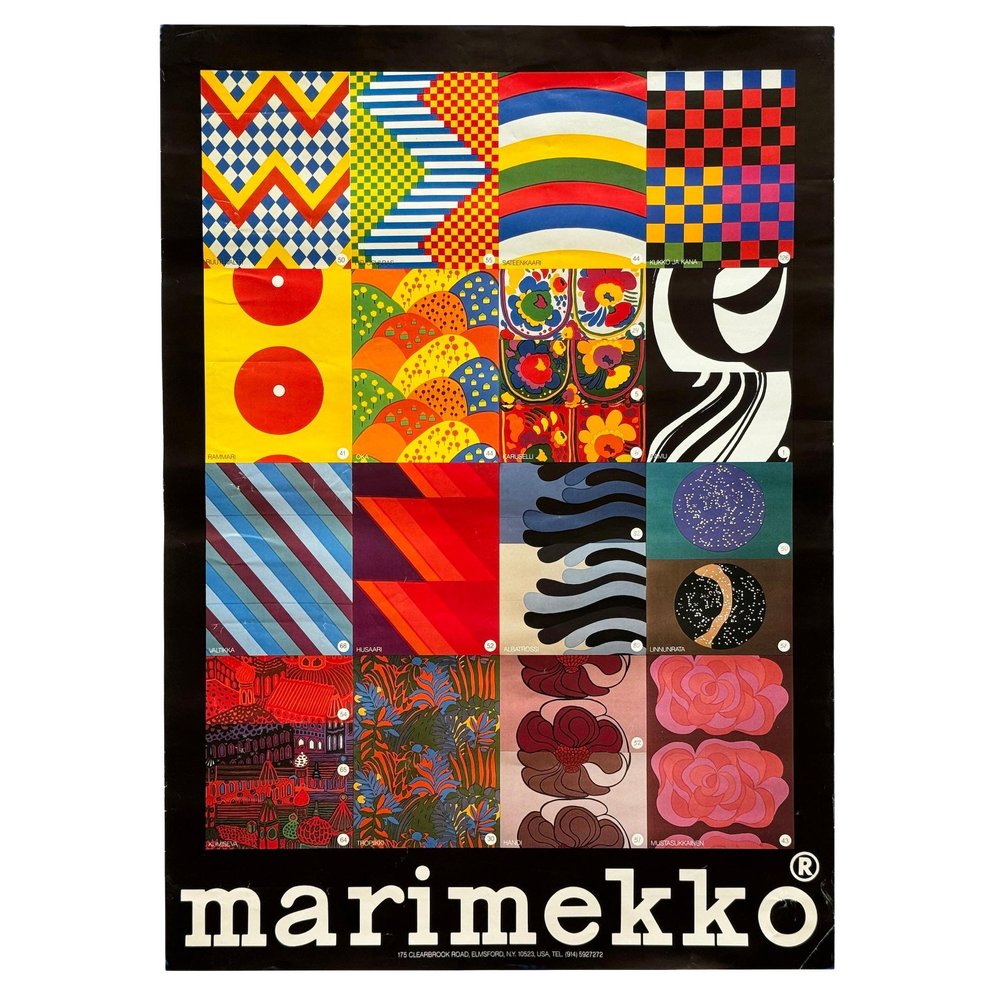 1980s Marimekko Designs Promotional Poster