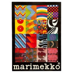Cartel promocional de Marimekko Designs de los años 80