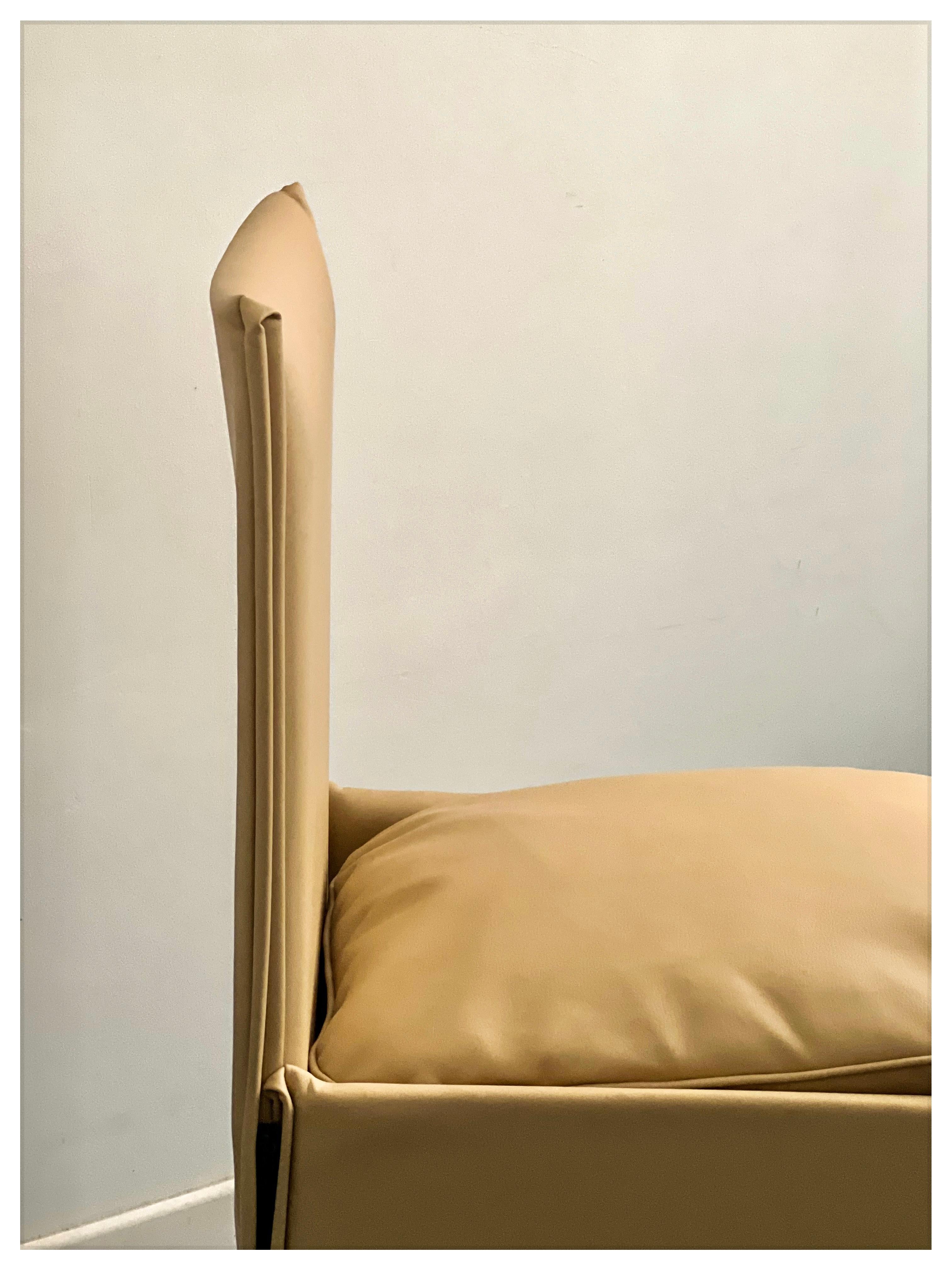 Moderne Chaise en cuir « 401 Break » de Mario Bellini pour Cassina, années 1980 en vente