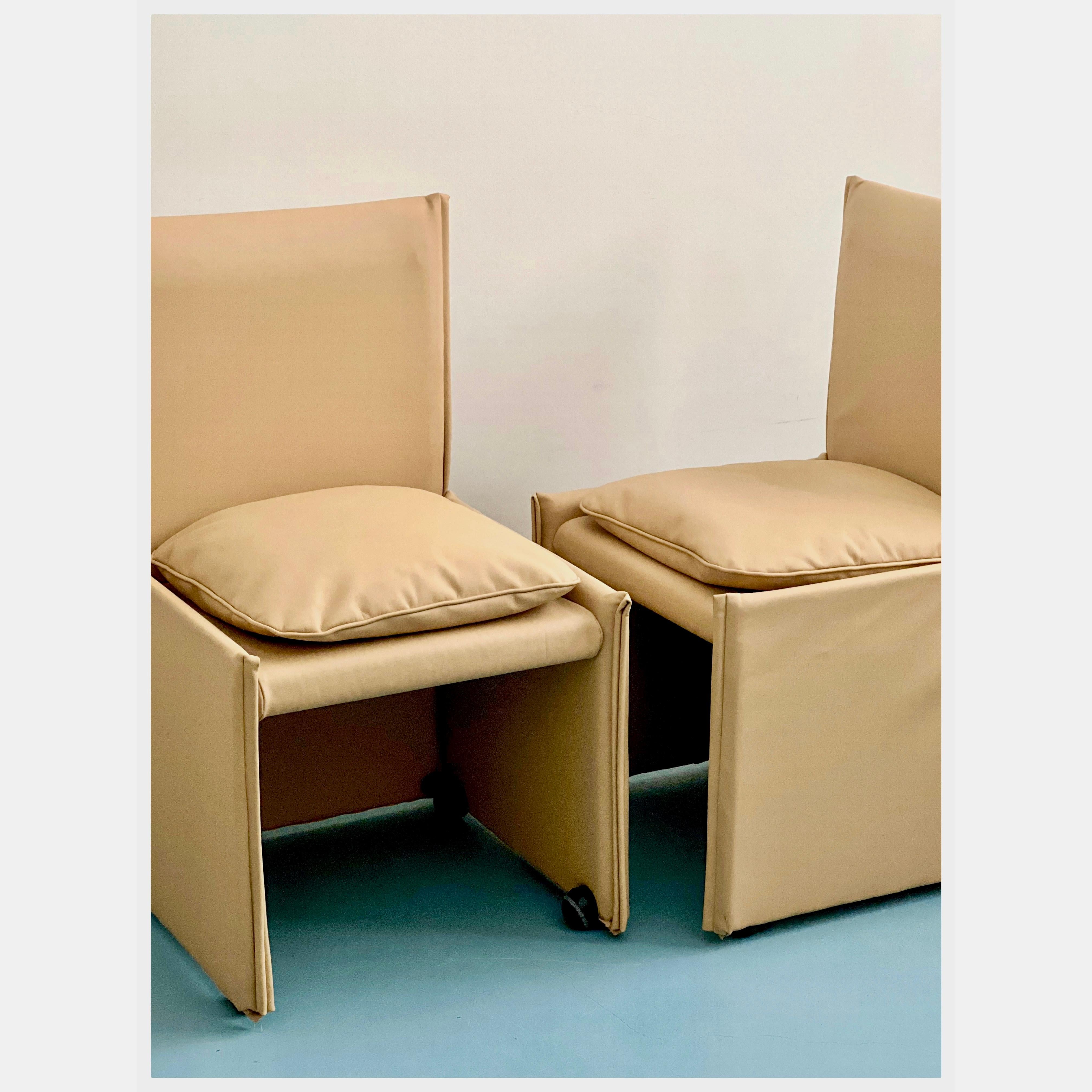 Fin du 20e siècle Chaise en cuir « 401 Break » de Mario Bellini pour Cassina, années 1980 en vente