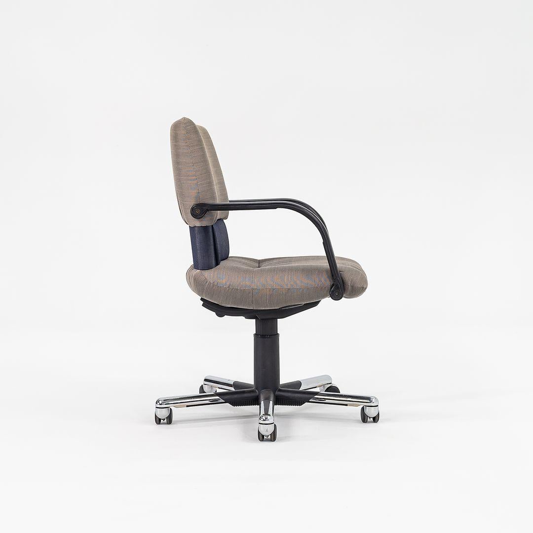 Swiss 1980s Mario Bellini for Vitra Figura Office Desk Chair in Fabric 6x Available For Sale