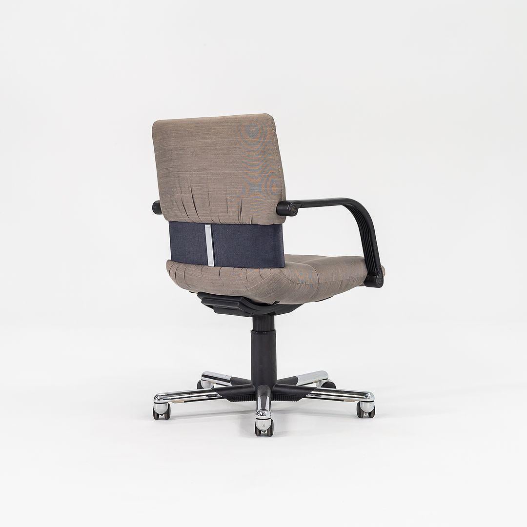 Aluminum 1980s Mario Bellini for Vitra Figura Office Desk Chair in Fabric 6x Available For Sale