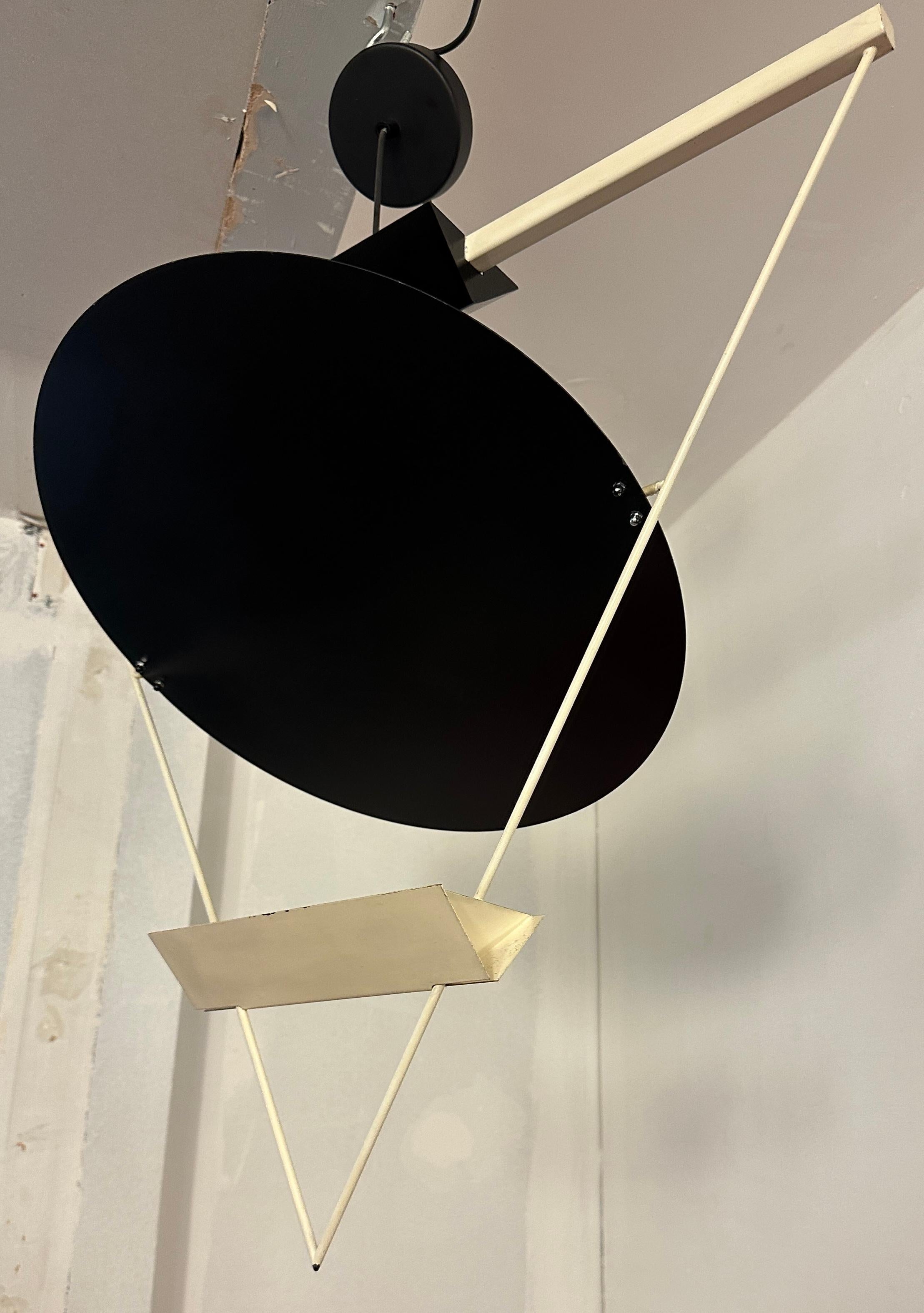 1980s Mario Botta Triangular Suspended Hanging Pendant Light for Artemide 6