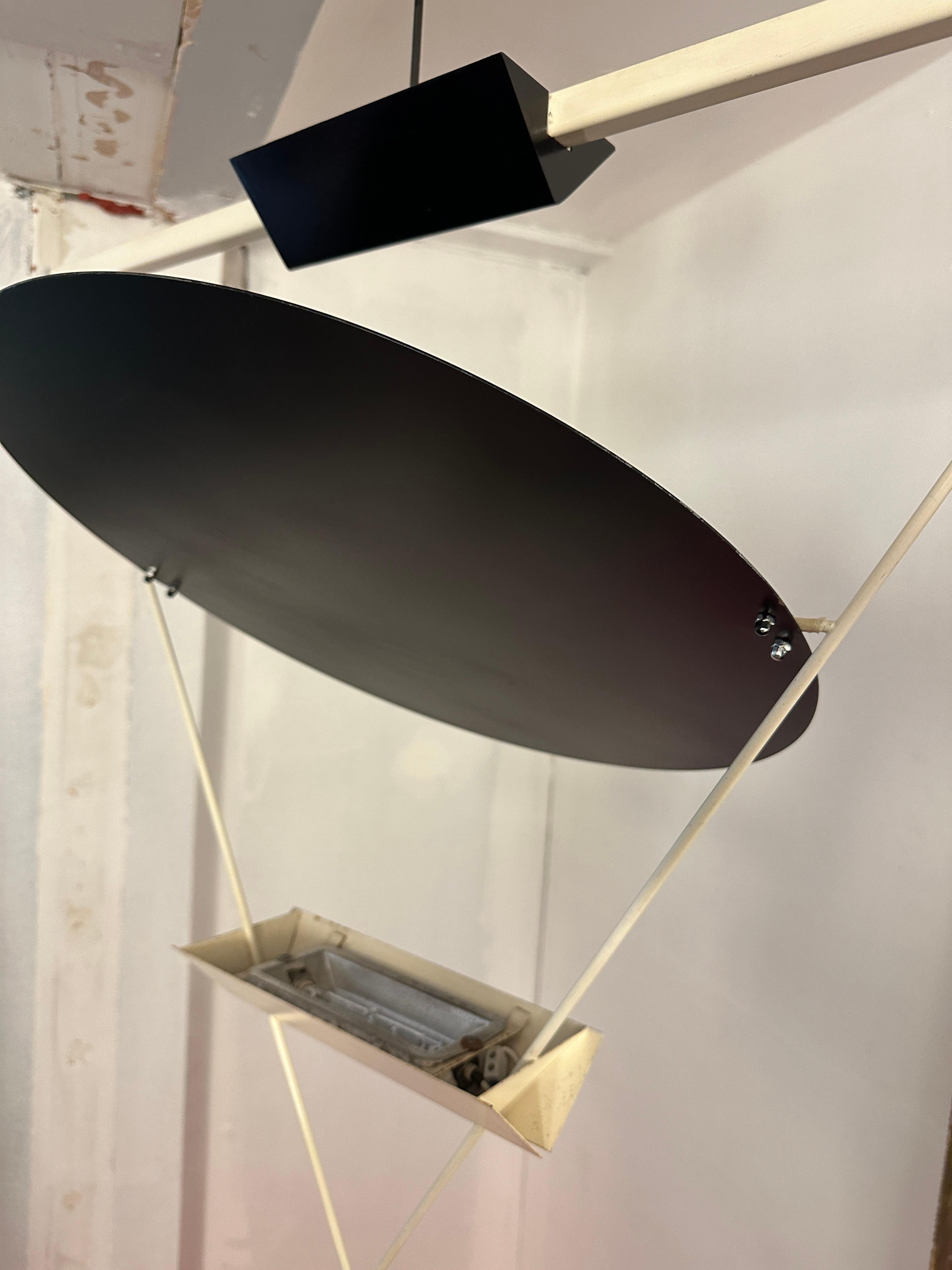 1980s Mario Botta Triangular Suspended Hanging Pendant Light for Artemide 12